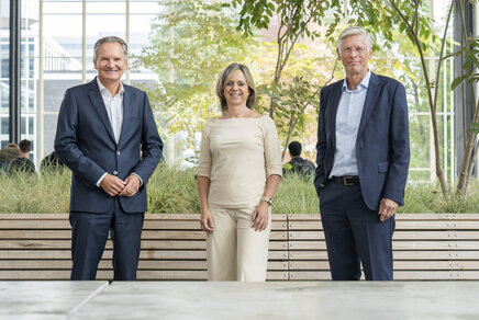 From left to right: Robert-Jan Smits, Nicole Ummelen and Frank Baaijens