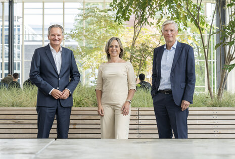 From left to right: Robert-Jan Smits, Nicole Ummelen and Frank Baaijens