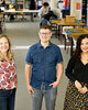 From left to right: Marieke Postema, Clemens Verhoosel and Apoorva Sonawane in the PROTO/zone of Mechanical Engineering in Traverse. Photo: Bart van Overbeeke