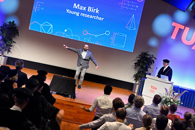 Max Birk was awarded best Young Researcher. Photo: Bart van Overbeeke