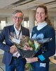 Bart Smolders, Dean of TU/e Department of Electrical Engineering, congratulates Carola van Pul on her appointment as professor at TU/e.