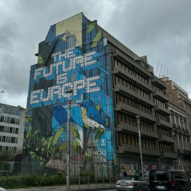 Gebouw in Brussel. Foto: Cindy de Koning 