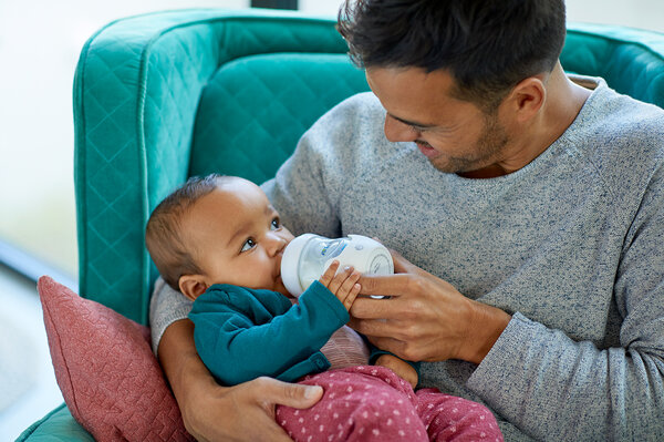 The Connected Baby Bottle of Philips Avent, based on the prototype developed using the Data-enabled Design method. Photo: Philips