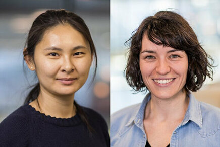 Left: Danqing Liu, right: Ghislaine Vantomme Photo: Vincent van den Hoogen